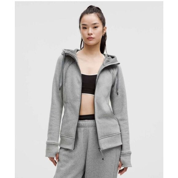 Lululemon Grey Full Zip Scuba Hoodie - Picture 1 of 8